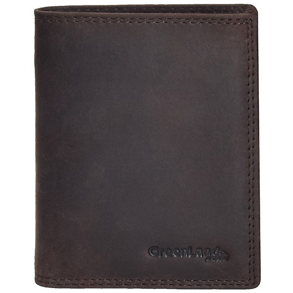 Greenland Nature Classic Geldbörse Hochformat Leder 10 cm Klappfach