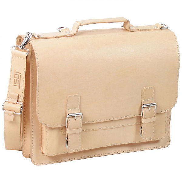 Jost Natur Aktentasche 2 Fächer Leder 40 cm