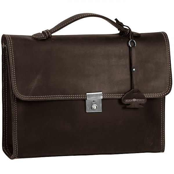 Greenburry Vintage Aktentasche Leder 38 cm
