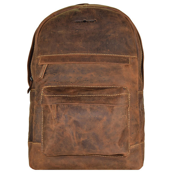 Greenburry Vintage Retro Rucksack Leder 42 cm Laptopfach