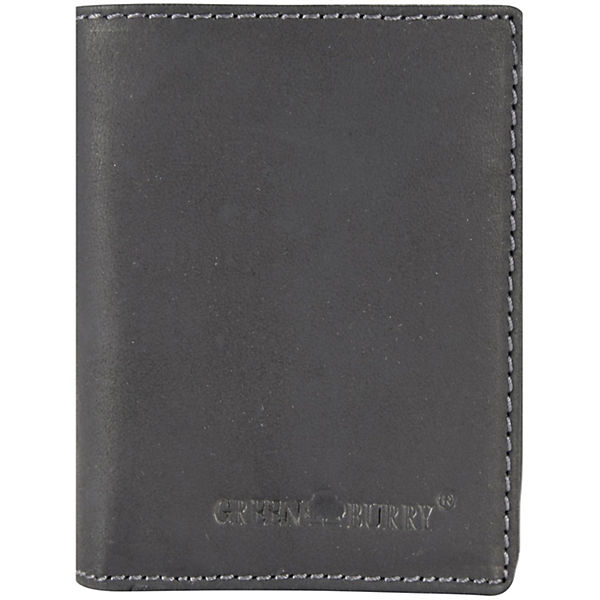 Greenburry Vintage Black Geldbörse Leder 8,5 cm