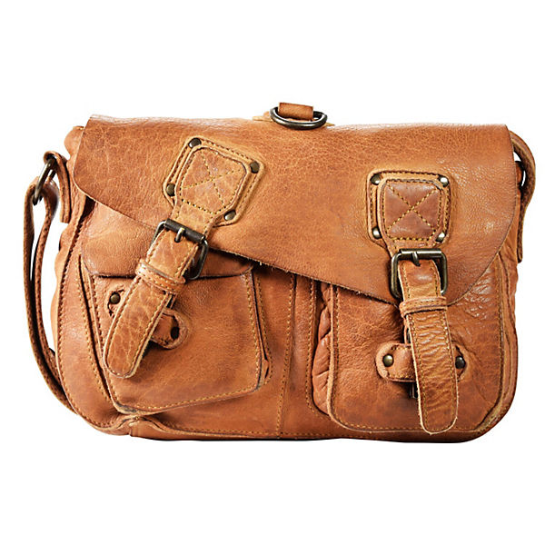 Mika Lederwaren Umhängetasche Leder 26 cm