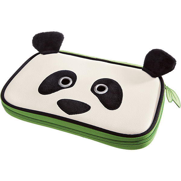 Etuibox Panda Kunstleder/Plüsch