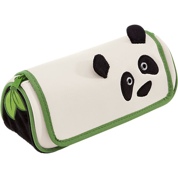 Schlamperrolle Panda Kunstleder/Plüsch