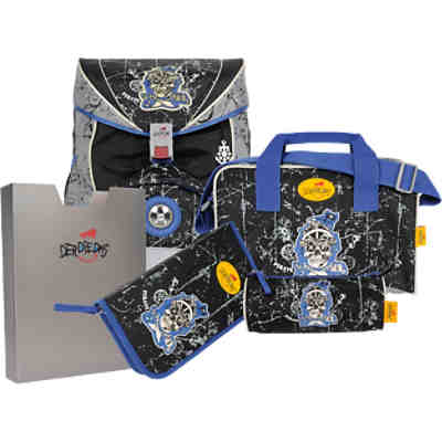 DerDieDas Schulrucksackset ErgoFlex Pirate, 5-tlg. (Kollektion 2017/2018) 2