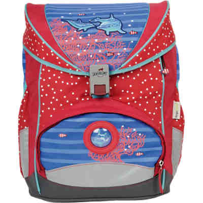 DerDieDas Schulrucksackset ErgoFlex Dolphin, 5-tlg. (Kollektion 2017/2018)