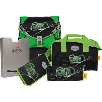 DerDieDas Schulrucksackset ErgoFlex XL Green Spider, 5-tlg. (Kollektion 2017/2018) 2