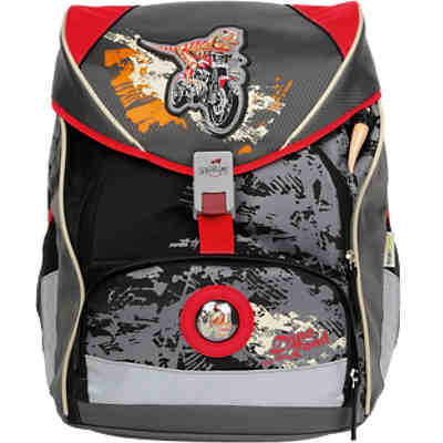 DerDieDas Schulrucksackset ErgoFlex XL Dino on the Road, 5-tlg. (Kollektion 2017/2018)