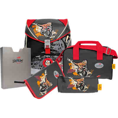 DerDieDas Schulrucksackset ErgoFlex XL Dino on the Road, 5-tlg. (Kollektion 2017/2018) 2