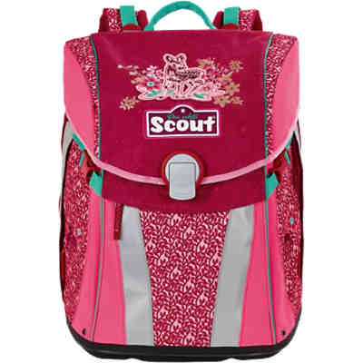 Scout Schulranzenset SUNNY Fancy Forest, 4-tlg. (Kollektion 2017/2018)
