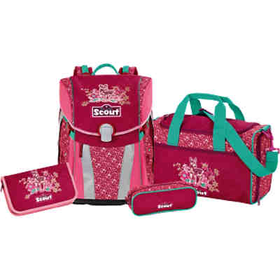 Scout Schulranzenset SUNNY Fancy Forest, 4-tlg. (Kollektion 2017/2018) 2