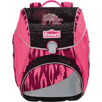 Scout Schulranzenset ALPHA Pink Dino, 4-tlg. (Kollektion 2017/2018)