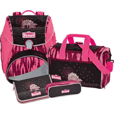 Scout Schulranzenset ALPHA Pink Dino, 4-tlg. (Kollektion 2017/2018) 2