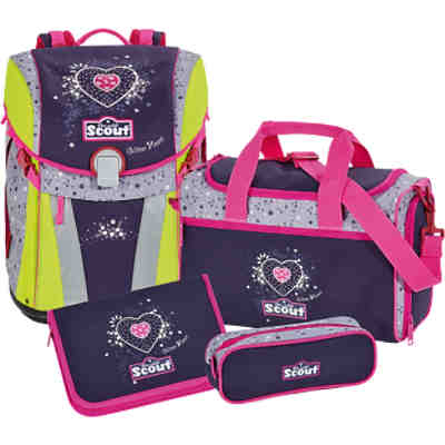 Schulranzenset SUNNY Ltd. Ed. Glitter Heart, 4-tlg. - Kollektion 2017 2