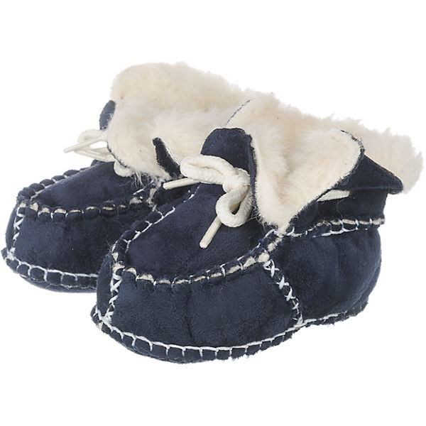 Baby Krabbelschuhe in Lammfell-Optik