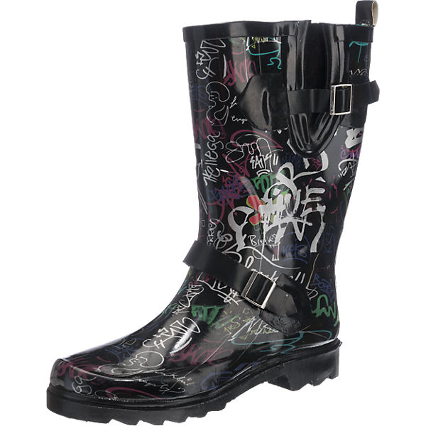 Graffiti Black Gummistiefel