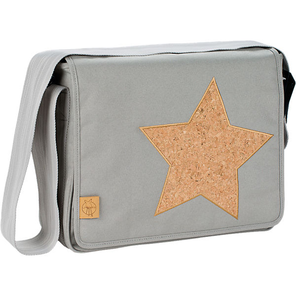 Wickeltasche, Casual, Messenger Bag, Cork Star, Light Grey