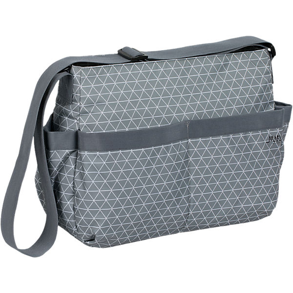 Wickeltasche Marv, Shoulder Bag, Tiles grey