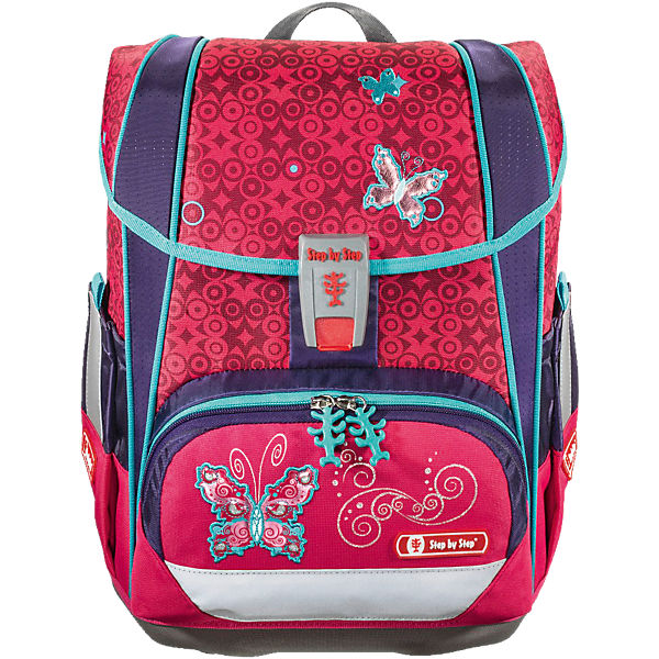 Schulranzenset LIGHT 2 Butterfly Dancer, 4-tlg. - Kollektion 2017