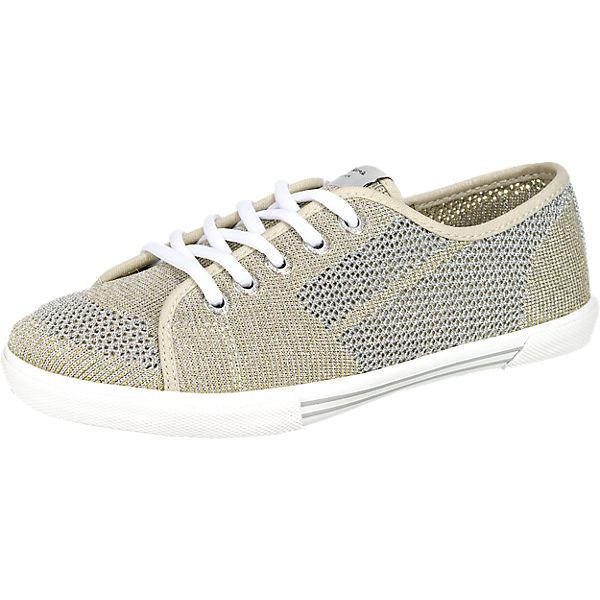 Pepe Jeans Aberlady Fishnet Metal Sneakers
