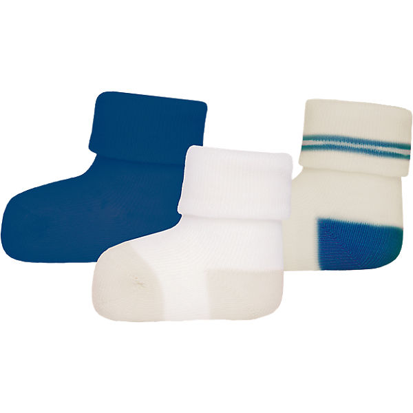 Erstlingssöckchen 3er-Pack für Jungen, Einheitsgröße 15-18 für Jungen