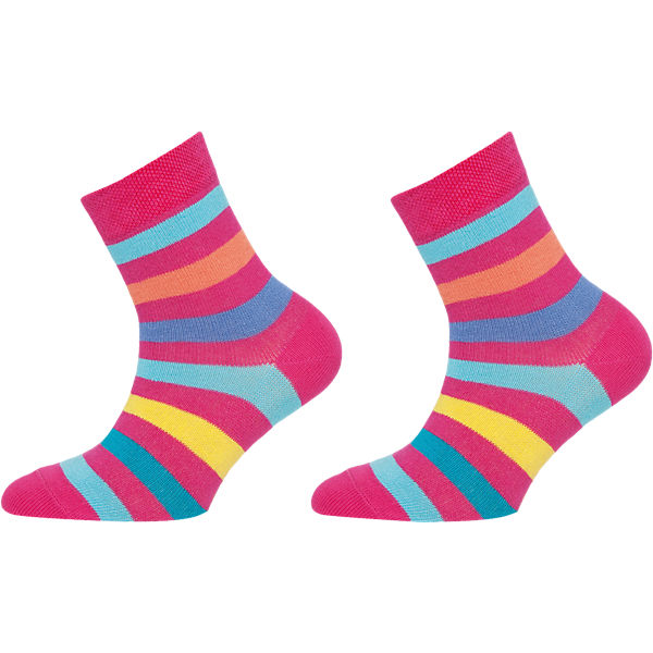 Socken Doppelpack für Mädchen, Ringel