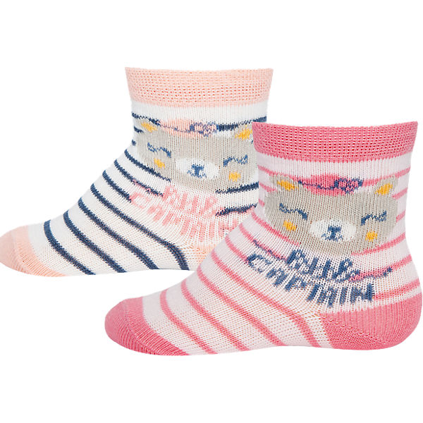 Baby Socken Doppelpack für Mädchen, Bärchen