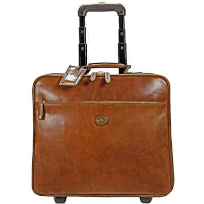 The Bridge Story Viaggio Pilotenkoffer Business-Trolley Leder 46 cm Laptopfach