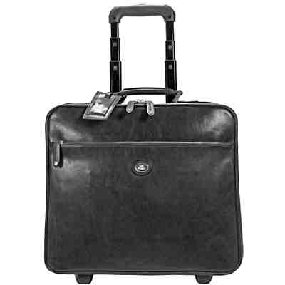 The Bridge Story Viaggio Pilotenkoffer Business-Trolley Leder 46 cm Laptopfach