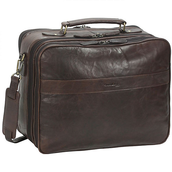 GreenLand NATURE Columbus Reisetasche Leder 43 cm