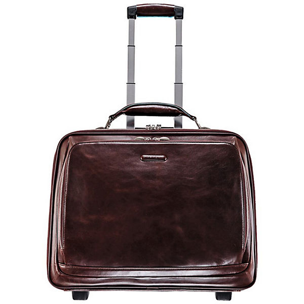 Piquadro Blue Square 2-Rollen Business Trolley Leder 46 cm Laptopfach