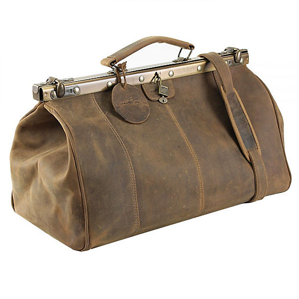 Harold's Antik Bügel-Reisetasche Leder 45 cm