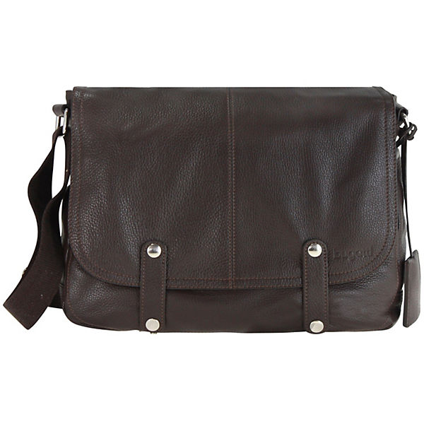 bugatti Brisbane Messenger Tasche Leder 35,5 cm Laptopfach