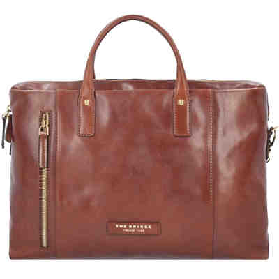 The Bridge Passpartout Donna Handtasche Leder 40 cm Laptopfach