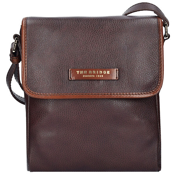 The Bridge Plume Mix Uomo Umhängetasche Leder 22 cm