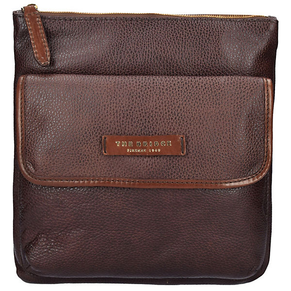 The Bridge Plume Mix Uomo Umhängetasche Leder 26 cm