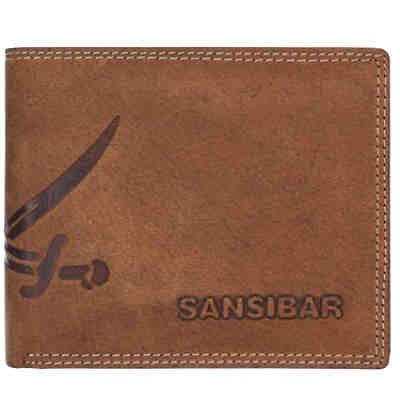 Sansibar List Herren Querformat Geldbörse Leder 12 cm mit Klappfach