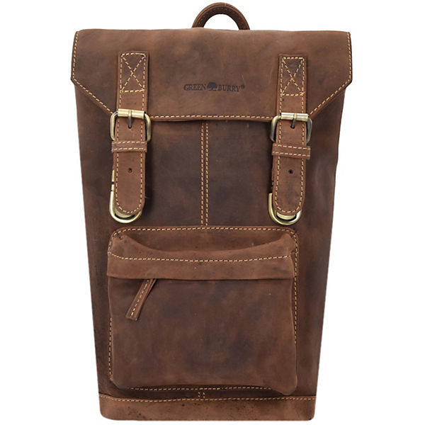 Greenburry Vintage Rucksack Leder 42 cm Laptopfach