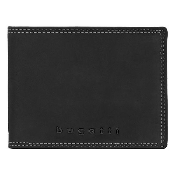 bugatti Caracas Querformat Herren Geldbörse 493.426 Leder 12,5 cm mit Klappfach und Reißverschlussfach