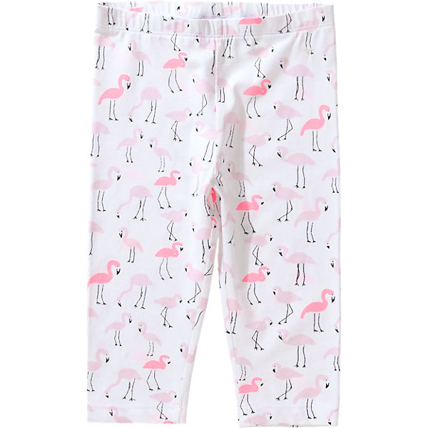 Caprileggings für Mädchen, Flamingo