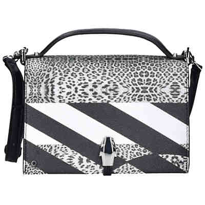 Roberto Cavalli Class Crazy Print Leo Mini Bag Umhängetasche 18 cm