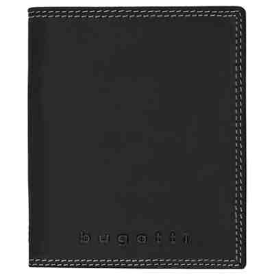 bugatti Caracas Hochformat Geldbörse 493.425 Leder 10,5 cm mit Klappfach und Reißverschlussfach