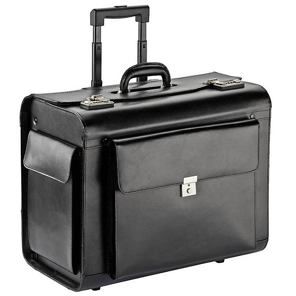 Dermata XXL Pilotenkoffer Trolley Leder 50 cm
