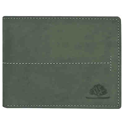 Greenburry Vintage Geldbörse Querformat Leder 12 cm mit Klappfach