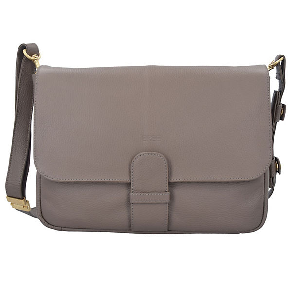 Lady Top 14 Messenger Umhängetasche Leder 33,5 cm Laptopfach