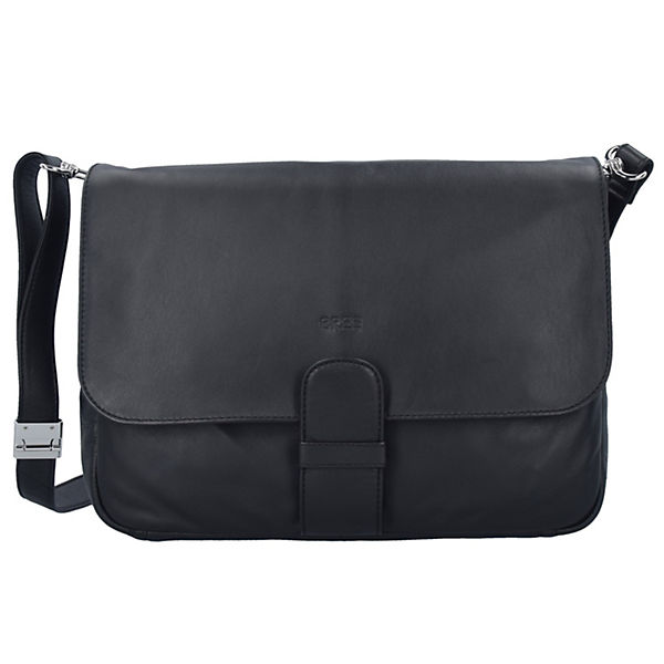 Lady Top 14 Messenger Umhängetasche Leder 33,5 cm Laptopfach