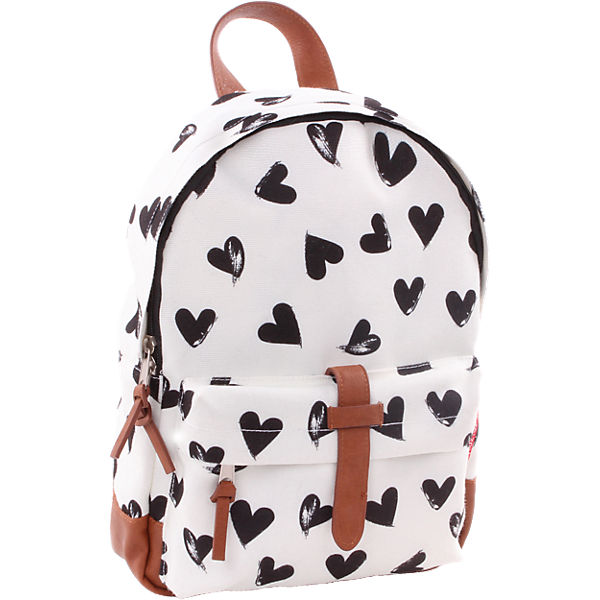 Freizeitrucksack Kidzroom Black and White Herz