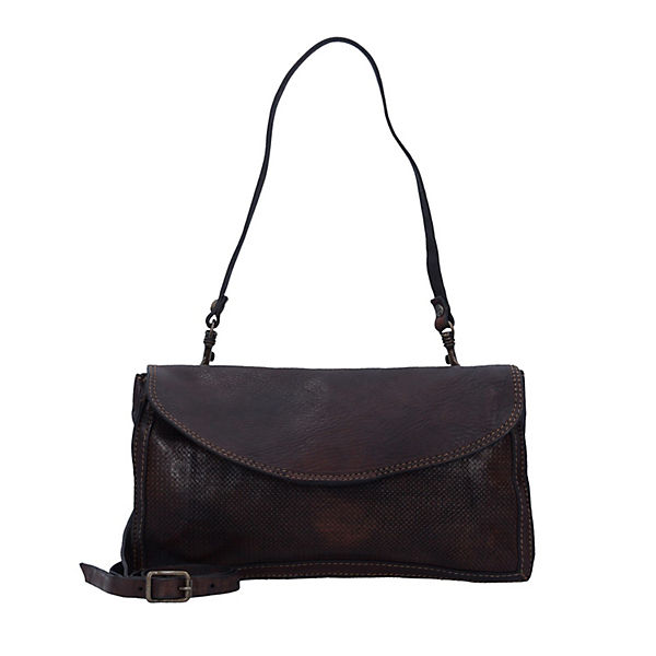 Fiore di Loto Schultertasche Leder 30 cm