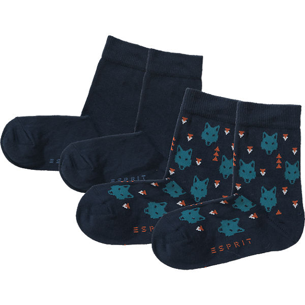 Socken Doppelpack für Jungen, Fuchs