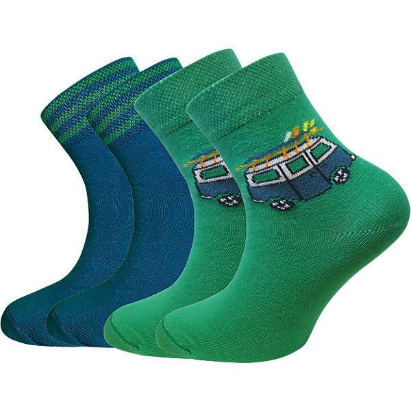 Socken 4er-Pack für Jungen, Bus